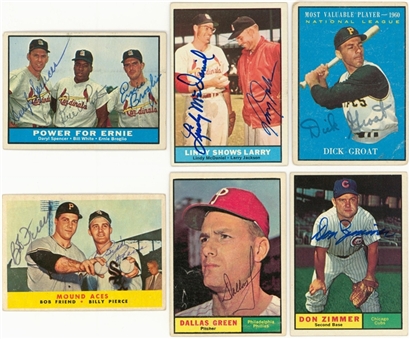 1961 Topps Collection (200+) Including Signed Cards (100) - Beckett